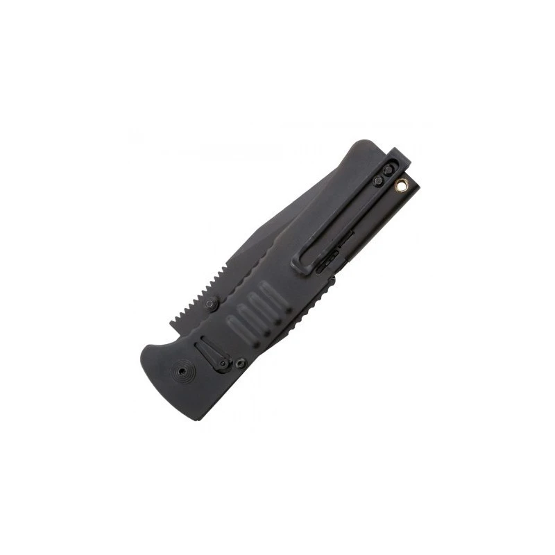 Couteau SOG SlimJim Lame 8.1cm Lisse Noir Manche Inox - SJ32-CP 5 Couteau SOG SlimJim Lame 8.1cm Lisse Noir Manche Inox - SJ32-CP – Image 5