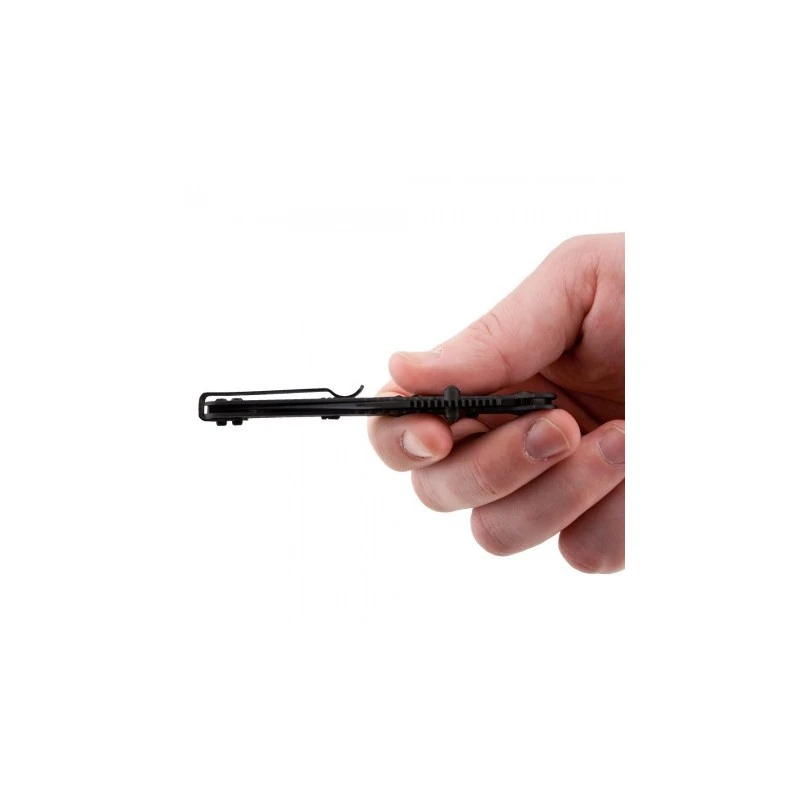 Couteau SOG SlimJim Lame 8.1cm Lisse Noir Manche Inox - SJ32-CP 7 Couteau SOG SlimJim Lame 8.1cm Lisse Noir Manche Inox - SJ32-CP – Image 7