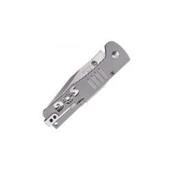 Couteau SOG SlimJim Lame 8.1cm Lisse Satin Manche Inox - SJ31-CP -SOG Magasin Couteau SOG SlimJim lame Lisse Satin manche Inox SJ31 CP 3