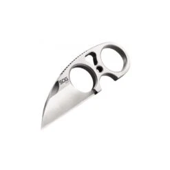 Couteau SOG Snarl Lame 5.8cm Lisse Satin Manche Inox - JB01K -SOG Magasin Couteau SOG Snarl lame Lisse Satin manche Inox JB01K 4