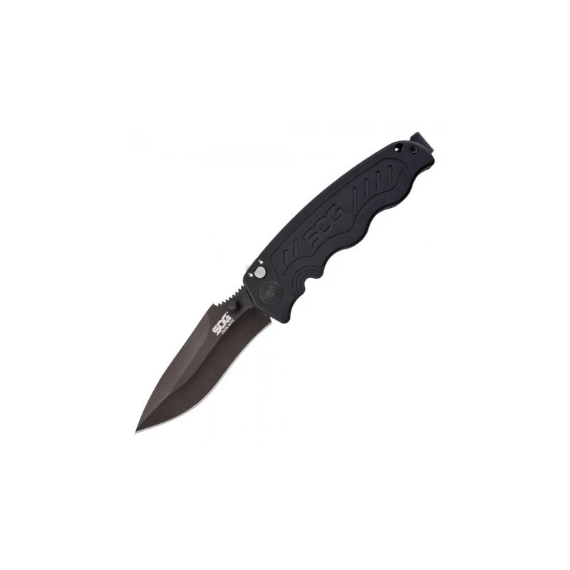 Couteau SOG Zoom Lame 7.9cm Lisse Noir Manche Aluminum - ZM1002 2 Couteau SOG Zoom Lame 7.9cm Lisse Noir Manche Aluminum - ZM1002 – Image 2