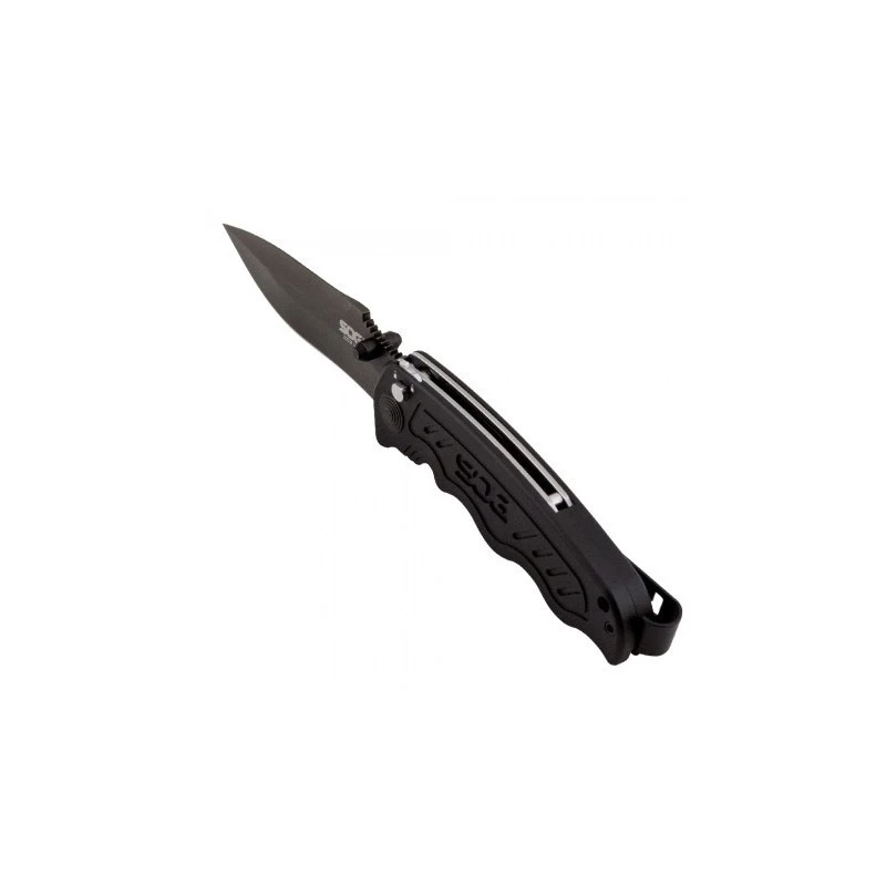 Couteau SOG Zoom Lame 7.9cm Lisse Noir Manche Aluminum - ZM1002 4 Couteau SOG Zoom Lame 7.9cm Lisse Noir Manche Aluminum - ZM1002 – Image 4