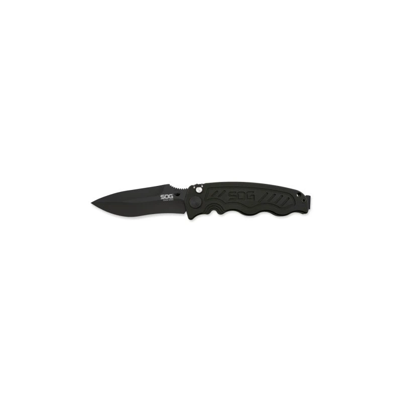 Couteau SOG Zoom Lame 7.9cm Lisse Noir Manche Aluminum - ZM1002 1 Couteau SOG Zoom Lame 7.9cm Lisse Noir Manche Aluminum - ZM1002