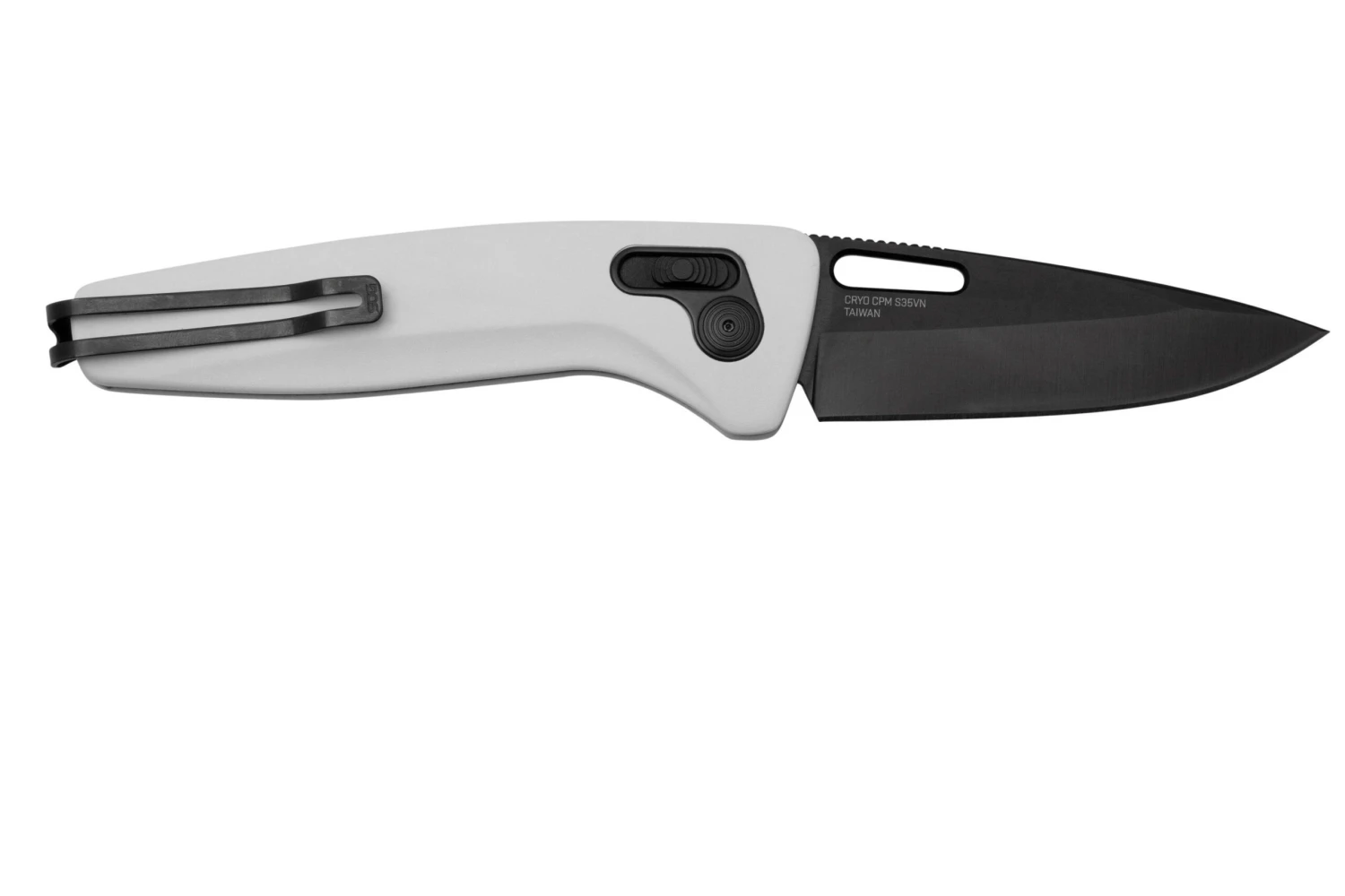 SOG One-Zero XR White Aluminum, Black Chrome 12-73-05-57 Couteau De Poche 2 SOG One-Zero XR White Aluminum, Black Chrome 12-73-05-57 Couteau De Poche – Image 2