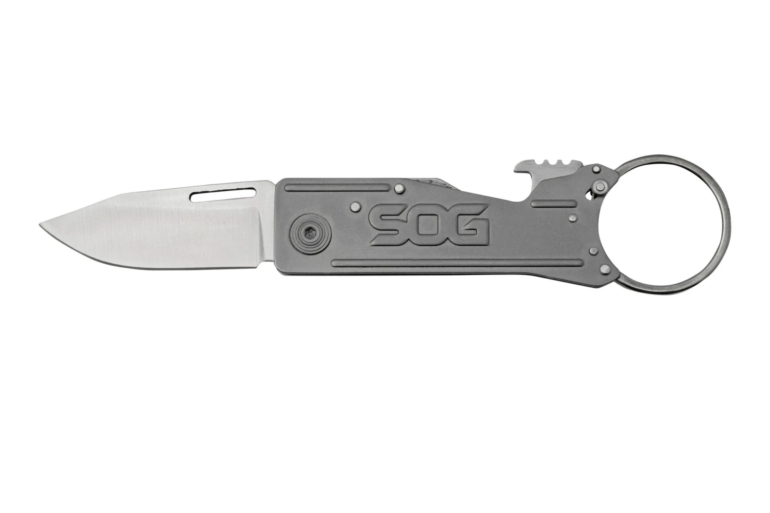 SOG Keytron, Satin, Straight KT1001-CP Couteau De Poche Porte-clés 1 SOG Keytron, Satin, Straight KT1001-CP Couteau De Poche Porte-clés