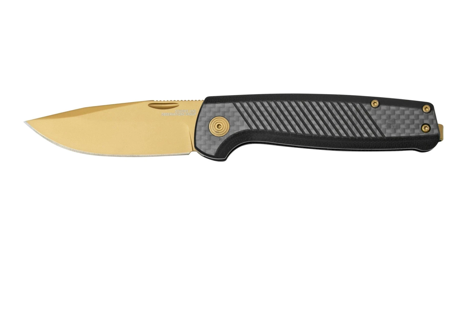 SOG Terminus SJ LTE Carbon Gold TM1007-BX Couteau De Poche Slipjoint 1 SOG Terminus SJ LTE Carbon Gold TM1007-BX Couteau De Poche Slipjoint