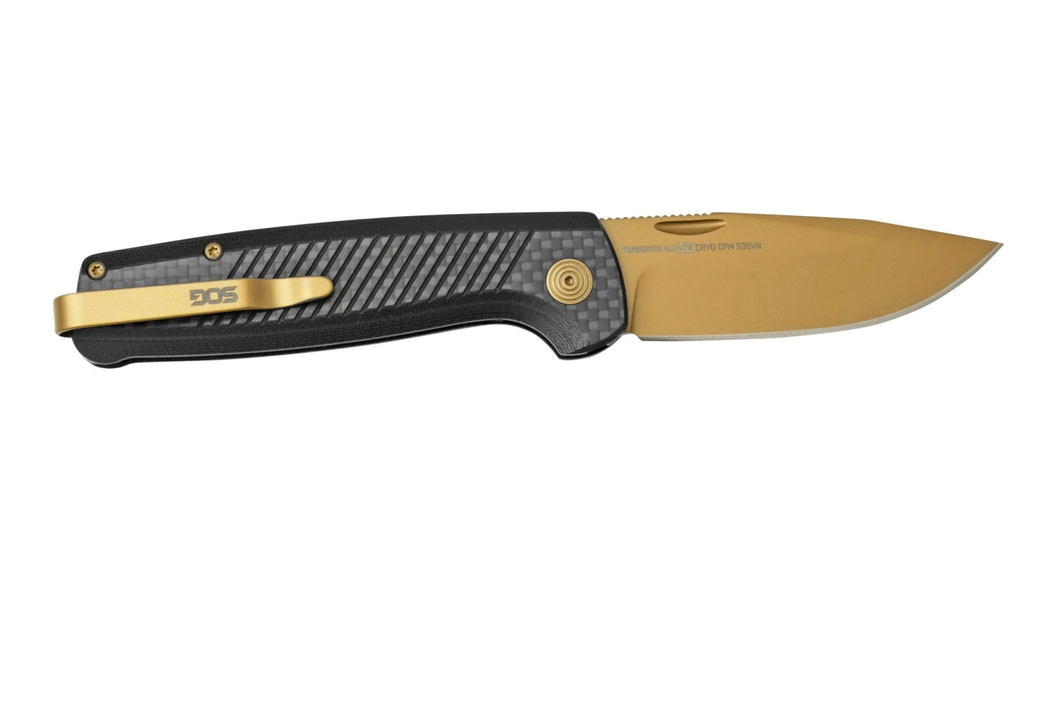 SOG Terminus SJ LTE Carbon Gold TM1007-BX Couteau De Poche Slipjoint 2 SOG Terminus SJ LTE Carbon Gold TM1007-BX Couteau De Poche Slipjoint – Image 2