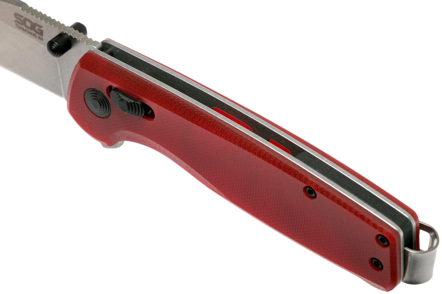 SOG Terminus XR G10 Crimson, TM1023 Couteau De Poche 7 SOG Terminus XR G10 Crimson, TM1023 Couteau De Poche – Image 7