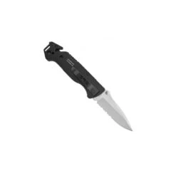 Couteau SOG Escape Lame 8.6cm Semi-dentelée Anthracite Manche Aluminum - FF24-CP -SOG Magasin couteau sog escape lame 86cm semi dentelee anthracite manche aluminum ff24 cp 3