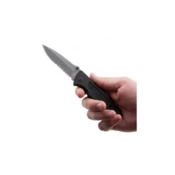 Couteau SOG Escape Lame 8.6cm Semi-dentelée Anthracite Manche Aluminum - FF24-CP -SOG Magasin couteau sog escape lame 86cm semi dentelee anthracite manche aluminum ff24 cp 7