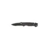 Couteau SOG Escape Lame 8.6cm Semi-dentelée Noir Manche Aluminum - FF25-CP
