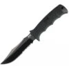Couteau SOG Seal Pup Elite Lame 12.3cm Semi-dentelée Noir Manche GFN - E37TN-CP