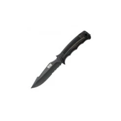 Couteau SOG Seal Strike Lame 12.4cm Semi-dentelée Noir Manche Inox - SS1003 10 Couteau SOG Seal Strike Lame 12.4cm Semi-dentelée Noir Manche Inox - SS1003 -SOG Magasin couteau sog seal strike lame 124cm semi dentelee noir manche inox ss1003 2