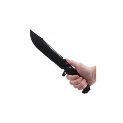 Machette SOG Jungle Primitive Lame 24.1cm Semi-dentelée Noir Manche Polymère - F03TN-CP -SOG Magasin machete sog jungle primitive lame 241cm semi dentelee noir manche polymere f03tn cp 6